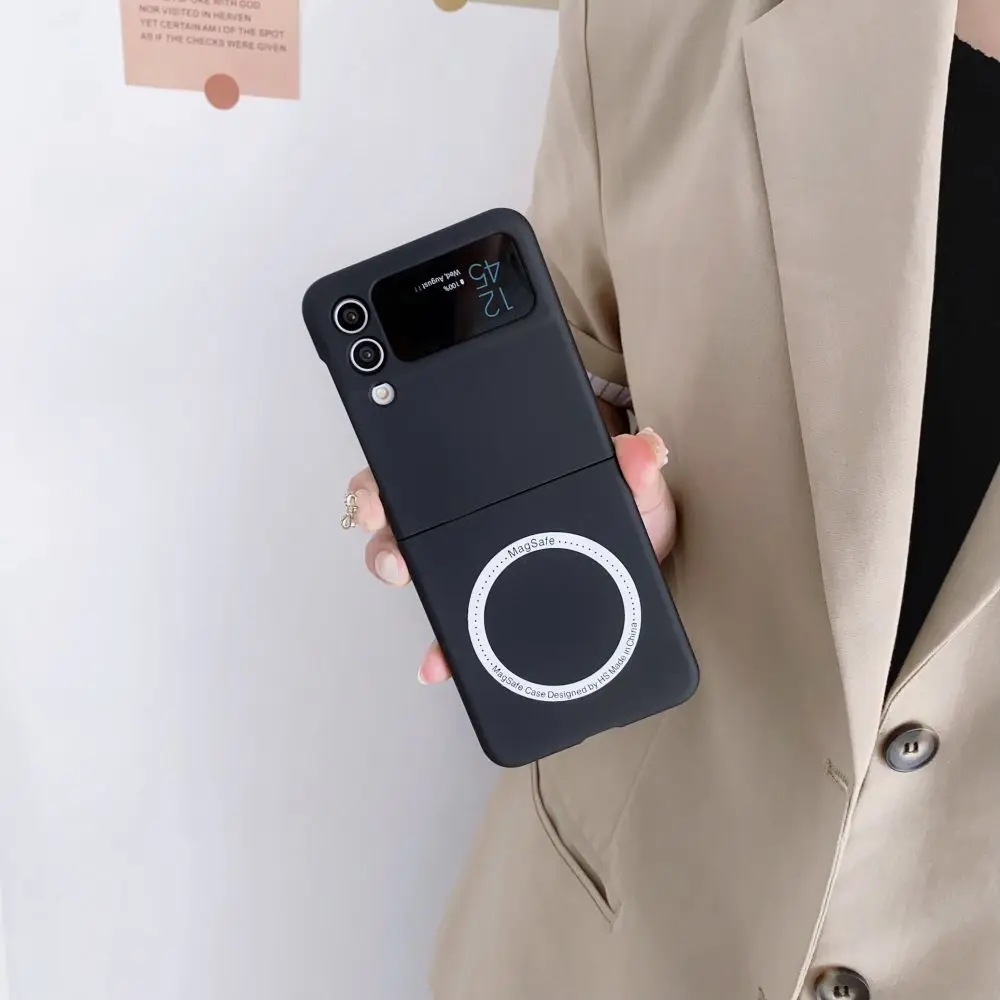wireless charging magnetic case For Samsung Galaxy Z Flip - onlinemegasale.com