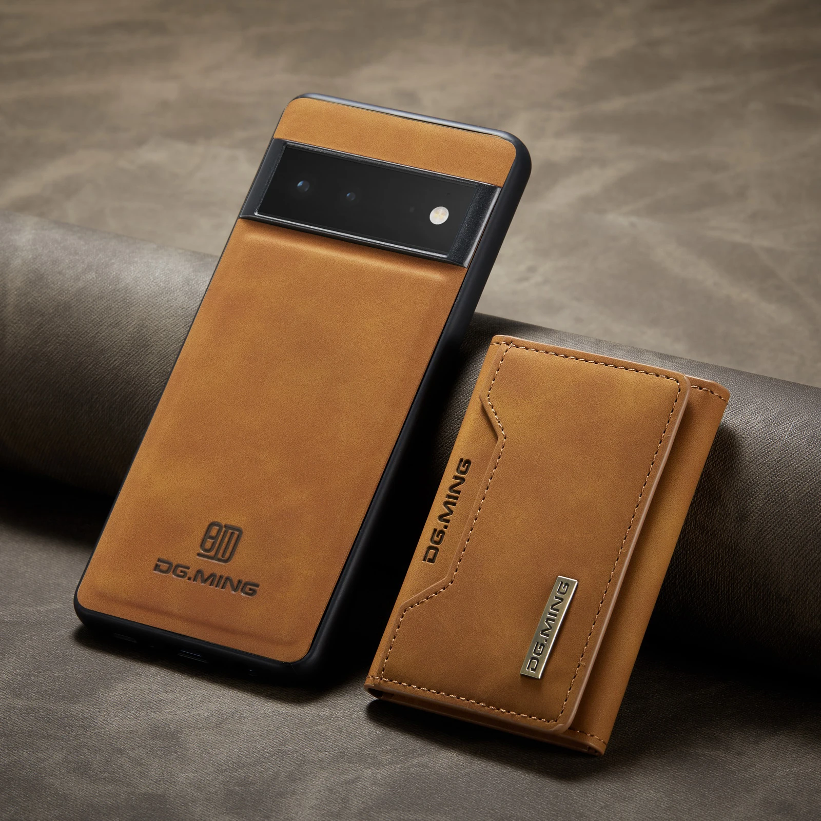 2 in 1 Detachable Leather Wallet Case For Google Pixel Phones - onlinemegasale.com