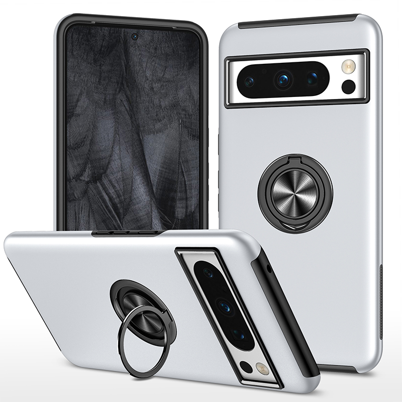 Armor Shockproof Case with Ring Stand For Google Pixel 8 Series - onlinemegasale.com