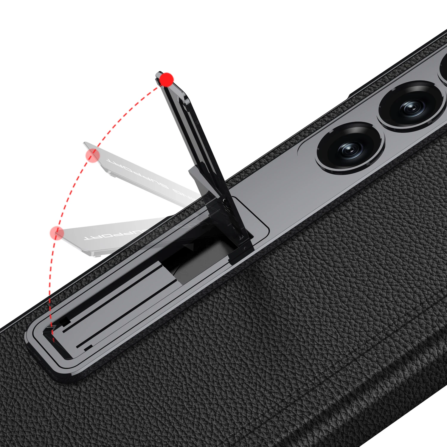 Leather Case with Stand & Magnetic Hinge For Samsung Galaxy Z Fold 6 - onlinemegasale.com