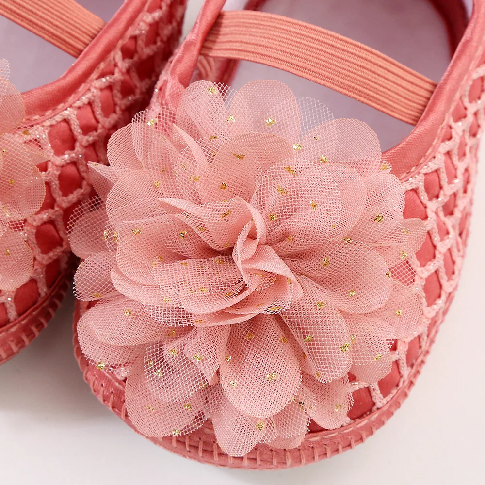 Newborn Infant Baby Girl Summer Kids Shoes Soft Sole Crib Prewalker Toddler Anti-Slip Solid Floral First Walkers - onlinemegasale.com
