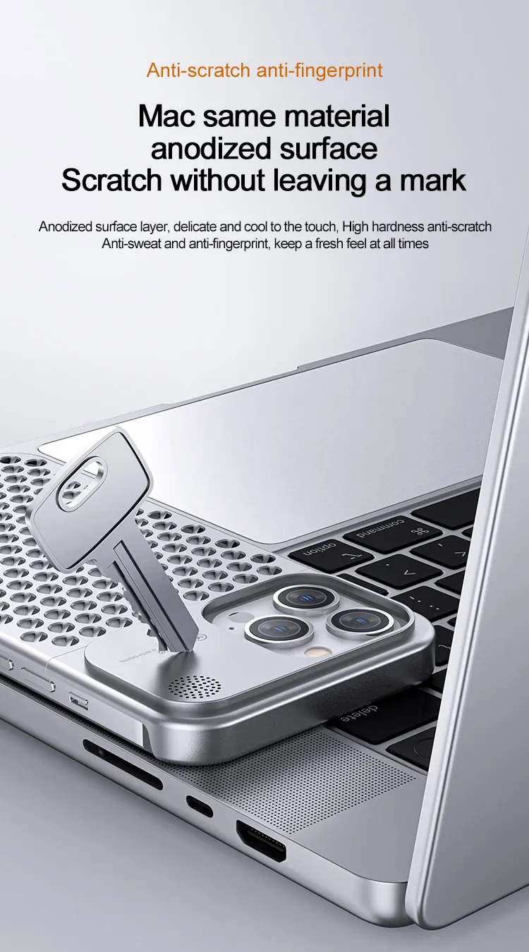 Aluminum Alloy Heat Dissipation Phone Case - onlinemegasale.com