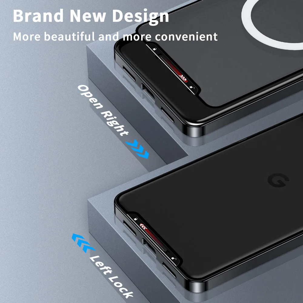 Magnetic Aluminum Magsafe Case with Camera Protection For Google Pixel Series - onlinemegasale.com Magnetic Aluminum Magsafe Case with Camera Protection For Google Pixel Series - onlinemegasale.com
