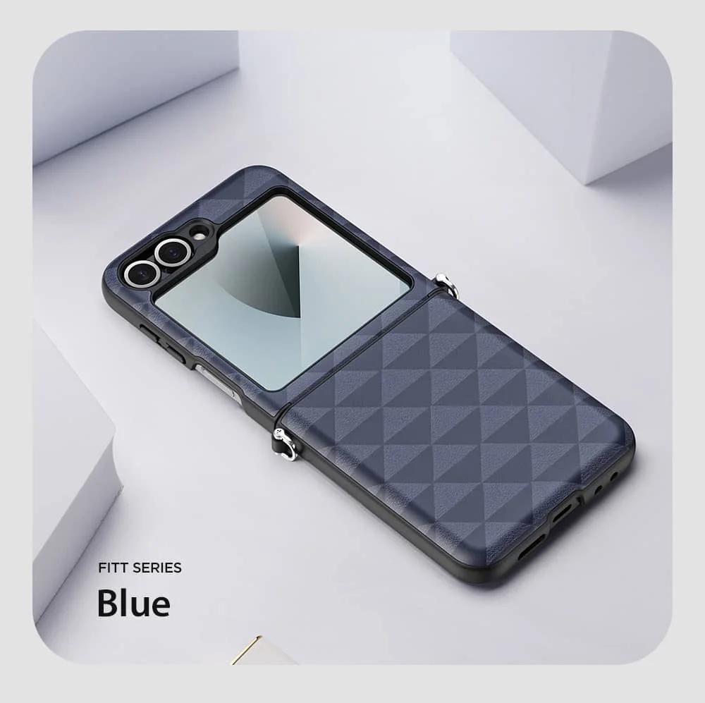 Leather Case with Hinge Protection for Z Flip 6 - onlinemegasale.com