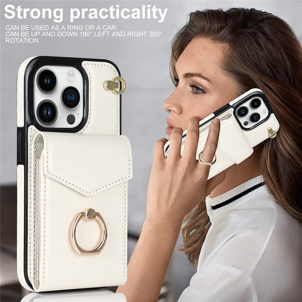 Luxury Leather Wallet Phone Case - onlinemegasale.com