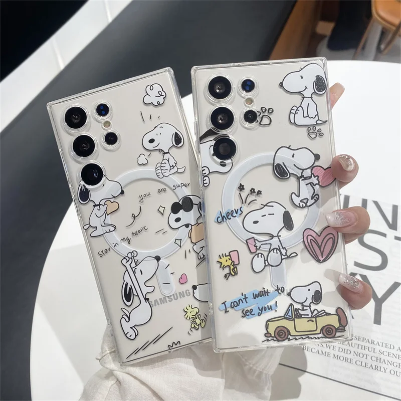 Cute Snoopy Charlie Brown Peanuts Case For Samsung Galaxy S Series - onlinemegasale.com