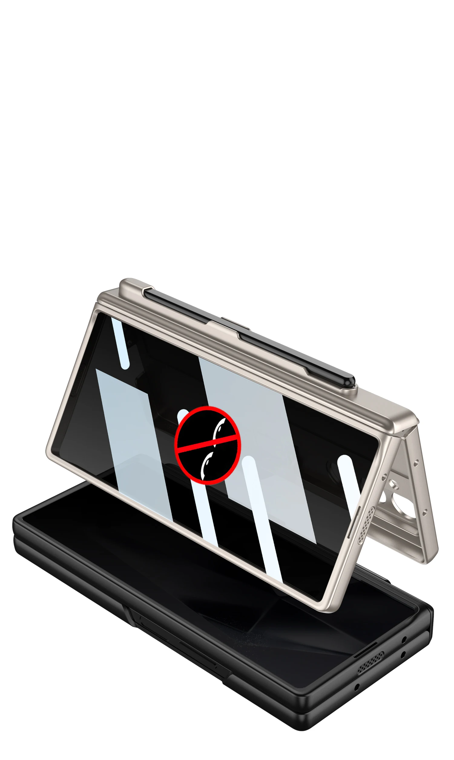 Shockproof Case with Pen Holder & Privacy Screen Protection For Galaxy Z Fold 6 - onlinemegasale.com