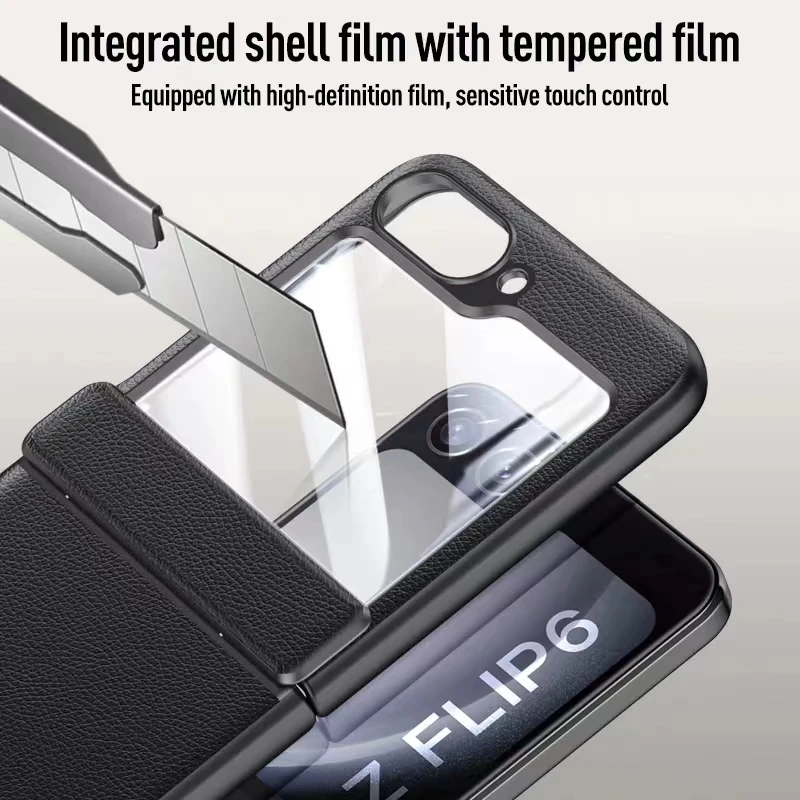 Shockproof Leather Case For Samsung Galaxy Z Flip 6 - onlinemegasale.com Shockproof Leather Case For Samsung Galaxy Z Flip 6 - onlinemegasale.com