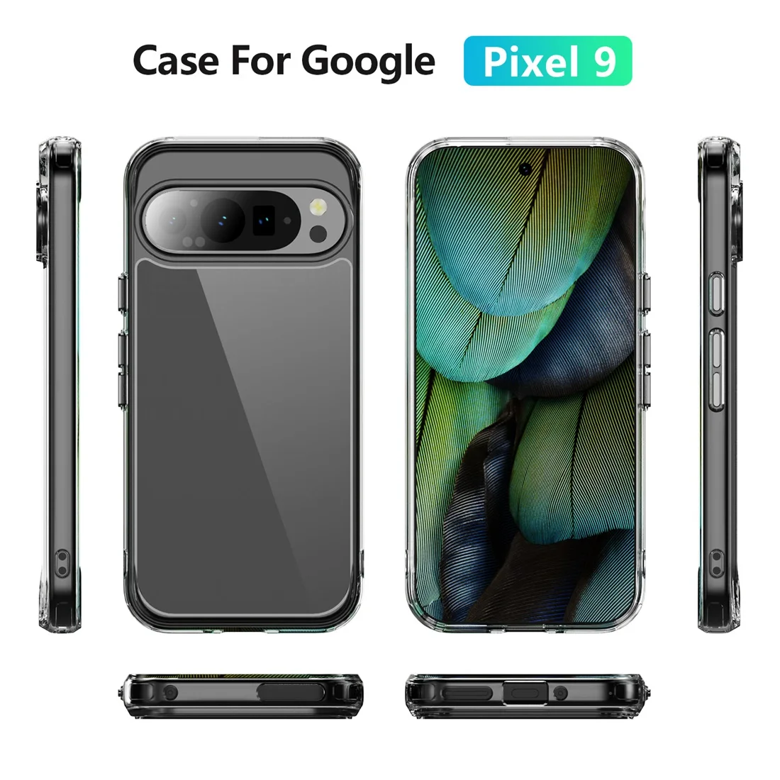 Armor Transparent Case For Google Pixel 9 Series - onlinemegasale.com
