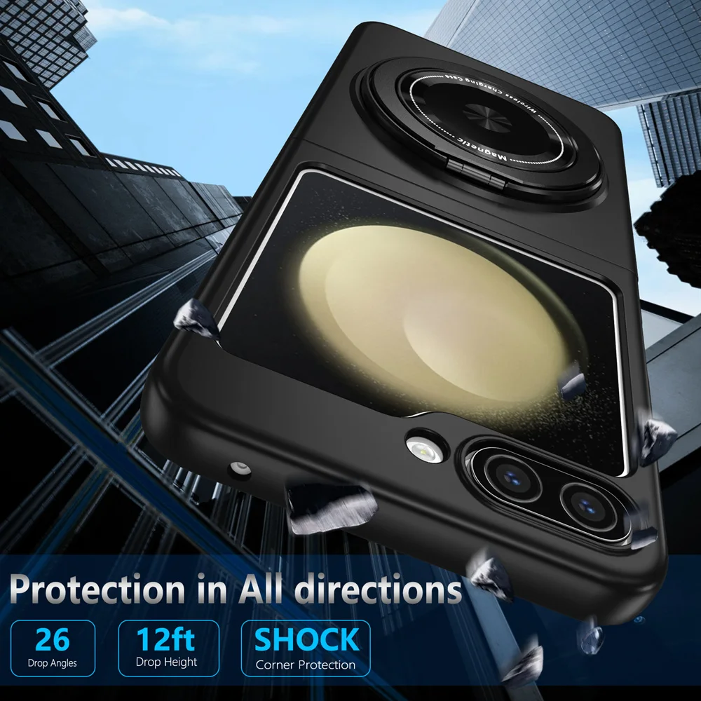 Full Protection Magnetic Case For Galaxy Z Flip Series - onlinemegasale.com
