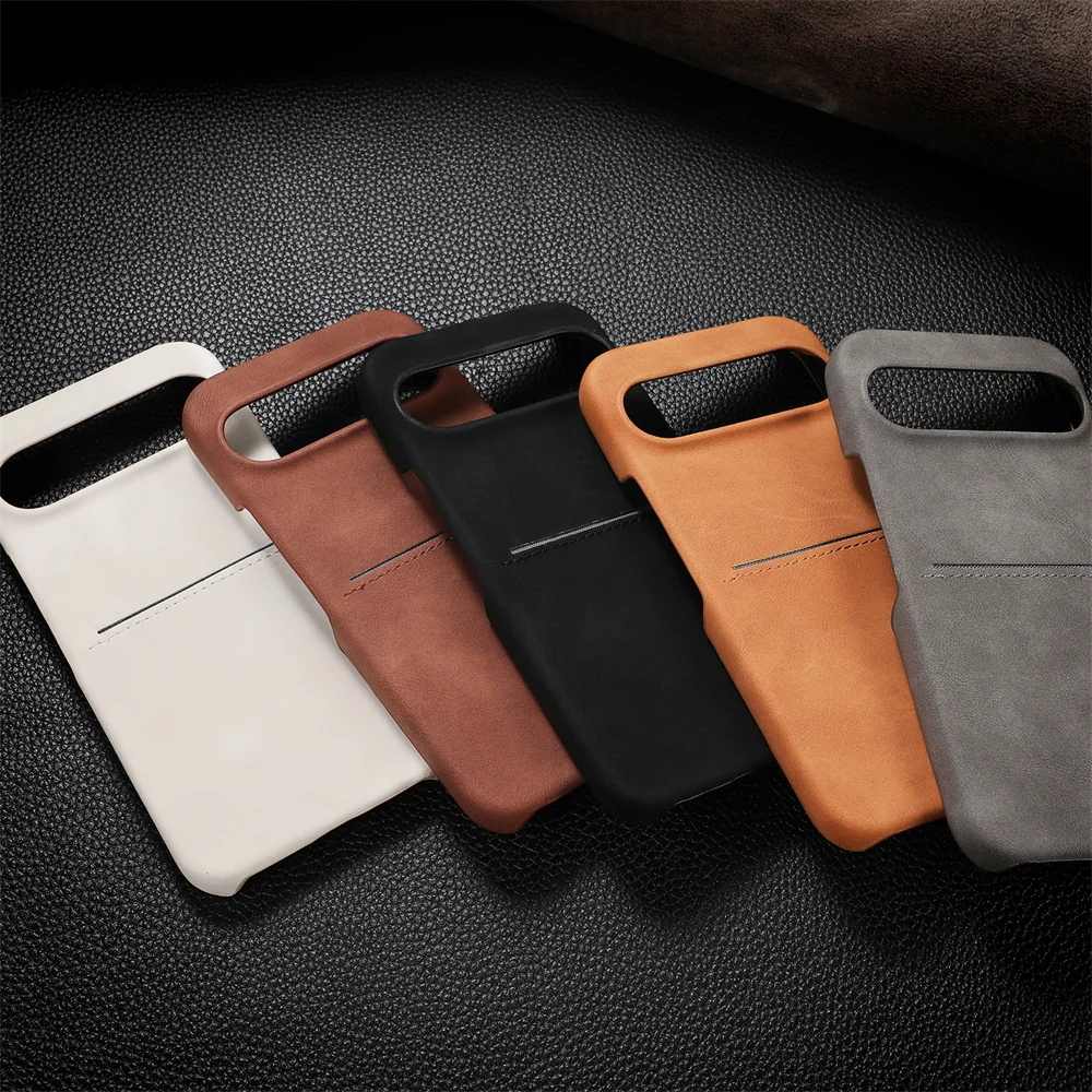Leather Case with Card Slot For Google Pixel 9 Series - onlinemegasale.com