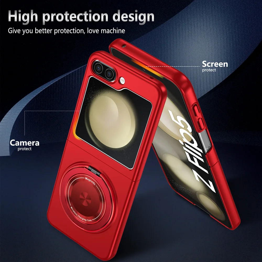 Full Protection Magnetic Case For Galaxy Z Flip Series - onlinemegasale.com