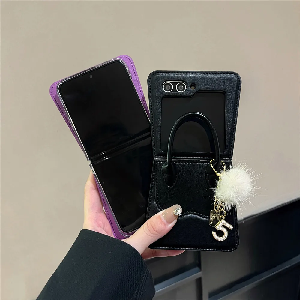 Fashion Handbag Leather Case For Samsung Galaxy Z Series - onlinemegasale.com