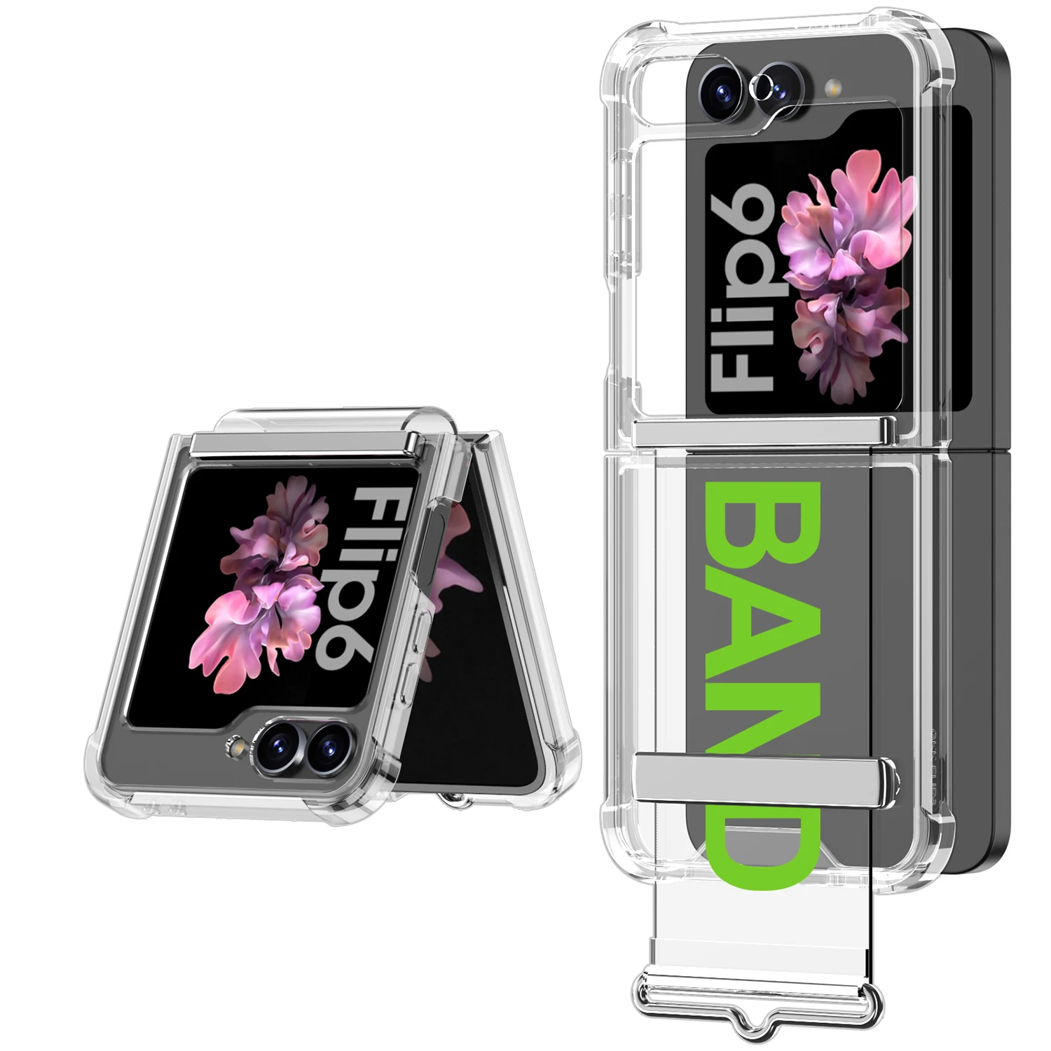 Transparent Shockproof Case for Samsung Galaxy Z Flip 6 - onlinemegasale.com