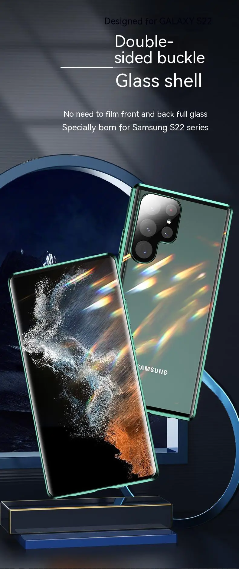 Luxury 360 Magnetic Adsorption Case For Galaxy S23 Series - onlinemegasale.com