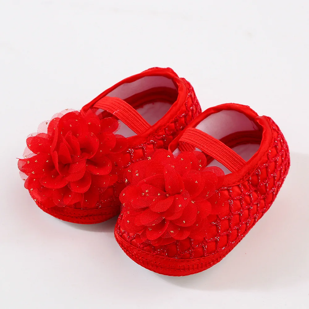 Newborn Infant Baby Girl Summer Kids Shoes Soft Sole Crib Prewalker Toddler Anti-Slip Solid Floral First Walkers - onlinemegasale.com