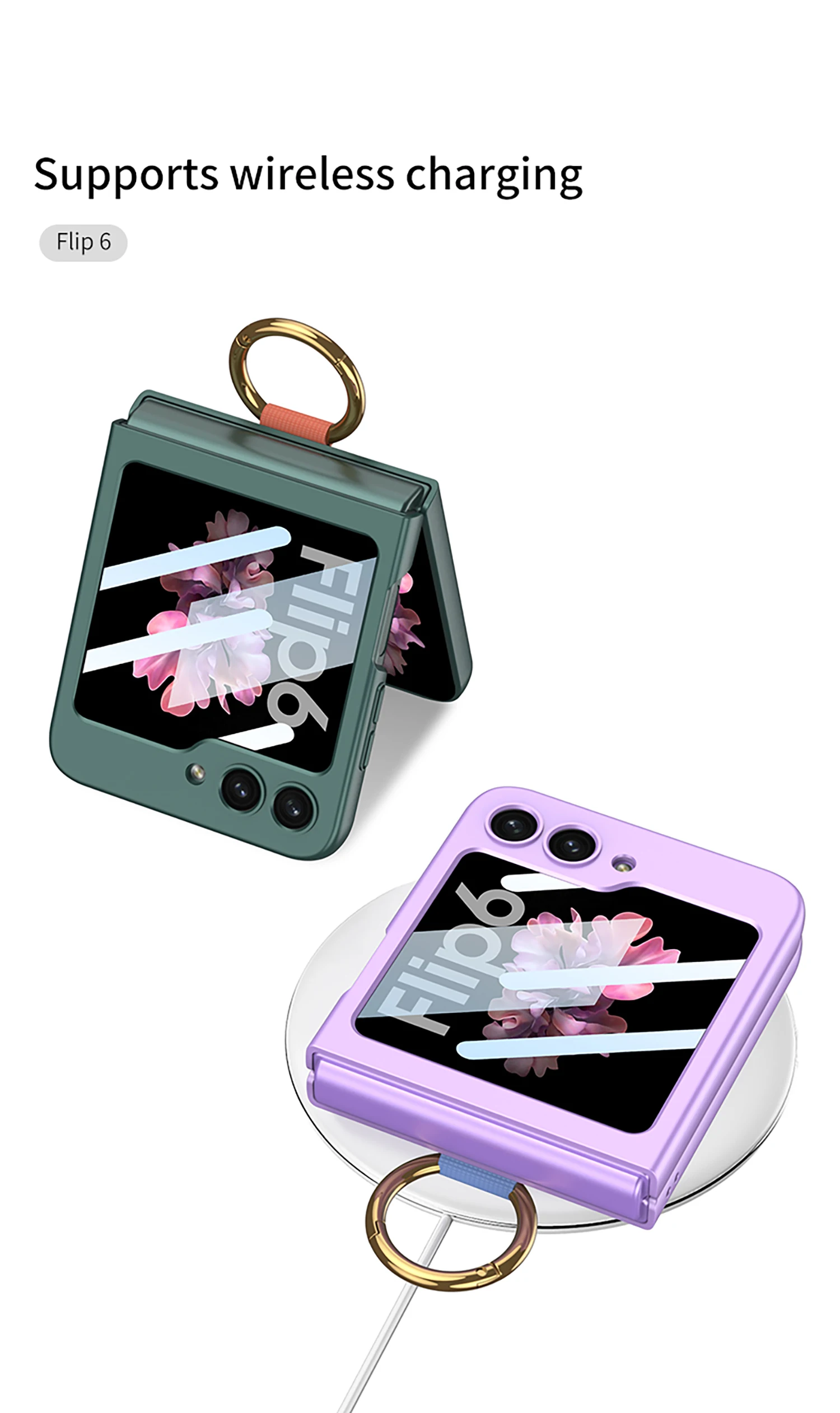 Ultra Thin Case with Strap for Samsung Galaxy Z Flip 6 - onlinemegasale.com