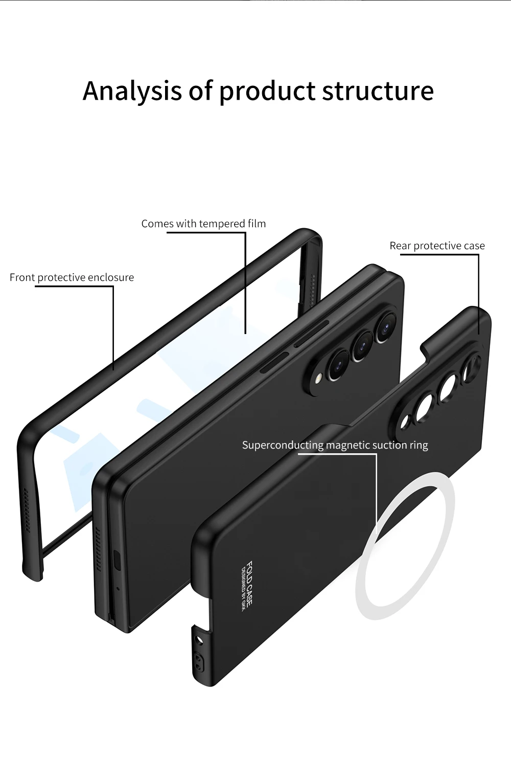 Magsafe Case For Samsung Galaxy Fold 4 3 with Screen Protection & Fast Wireless Charging - onlinemegasale.com Magsafe Case For Samsung Galaxy Fold 4 3 with Screen Protection & Fast Wireless Charging - onlinemegasale.com