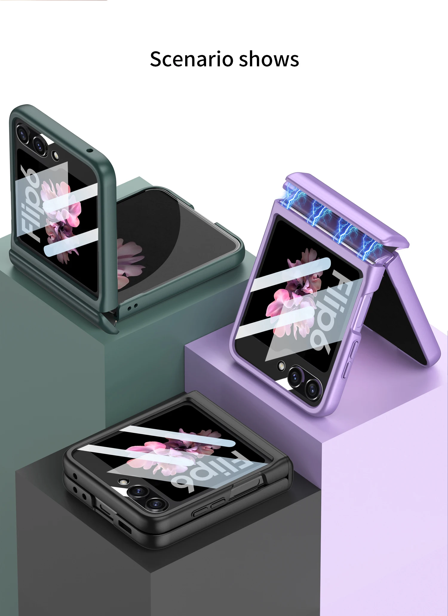 Shockproof Case with Magnetic Hinge Protection for Samsung Galaxy Z Flip 6 - onlinemegasale.com Shockproof Case with Magnetic Hinge Protection for Samsung Galaxy Z Flip 6 - onlinemegasale.com