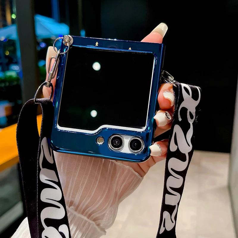 Blu Ray Camera Case With Lanyard For Samsung Galaxy Z Flip 5 - onlinemegasale.com Blu Ray Camera Case With Lanyard For Samsung Galaxy Z Flip 5 - onlinemegasale.com