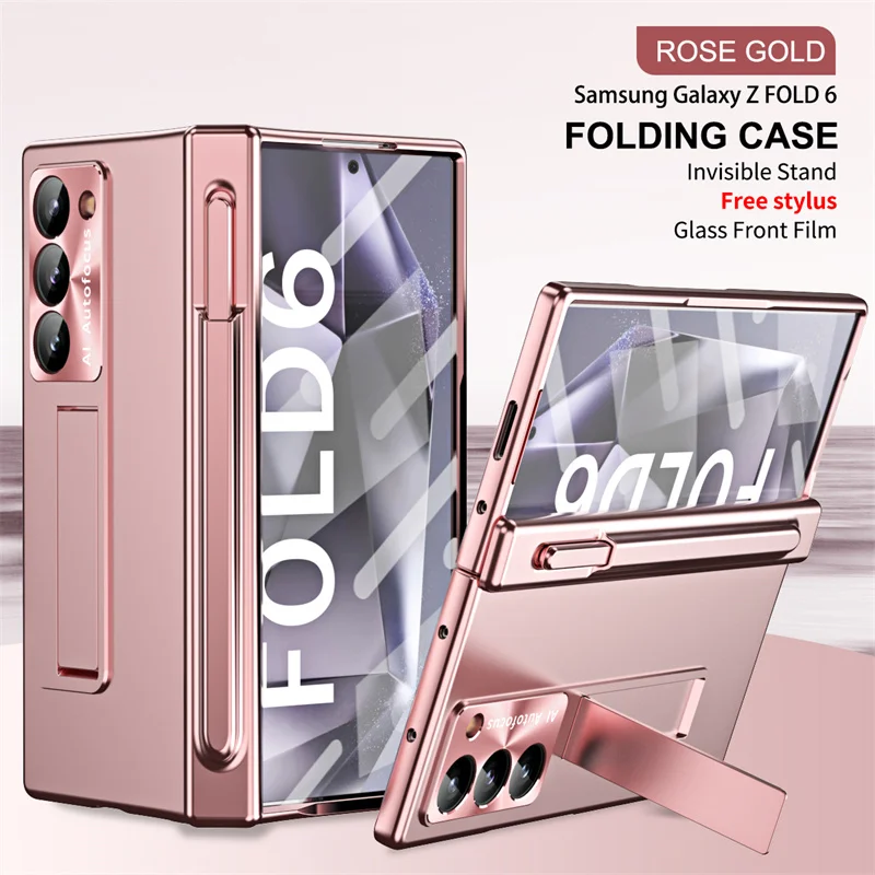 360° Protective Case for Samsung Galaxy Z Fold 6/5/4/3 with Screen Protector & Stylus - onlinemegasale.com