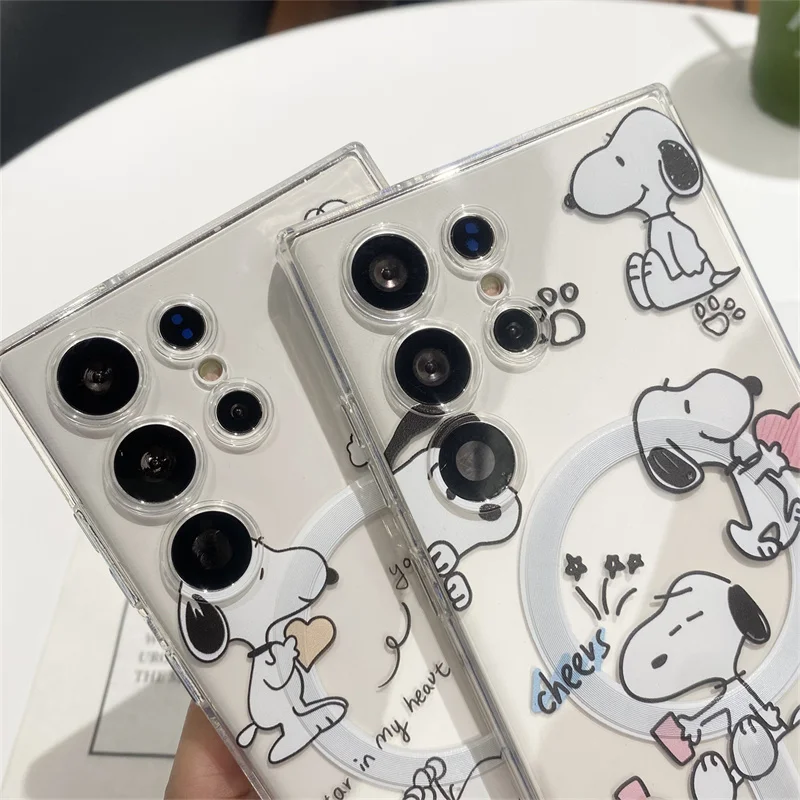 Cute Snoopy Charlie Brown Peanuts Case For Samsung Galaxy S Series - onlinemegasale.com