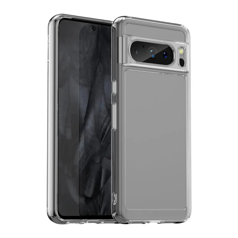 Transparent Shockproof Bumper Case For Google Pixel 8 Series - onlinemegasale.com