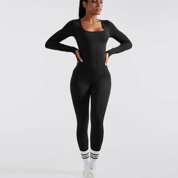 MySeamless™ - Long Sleeve Tummy Control Flared Jumpsuit