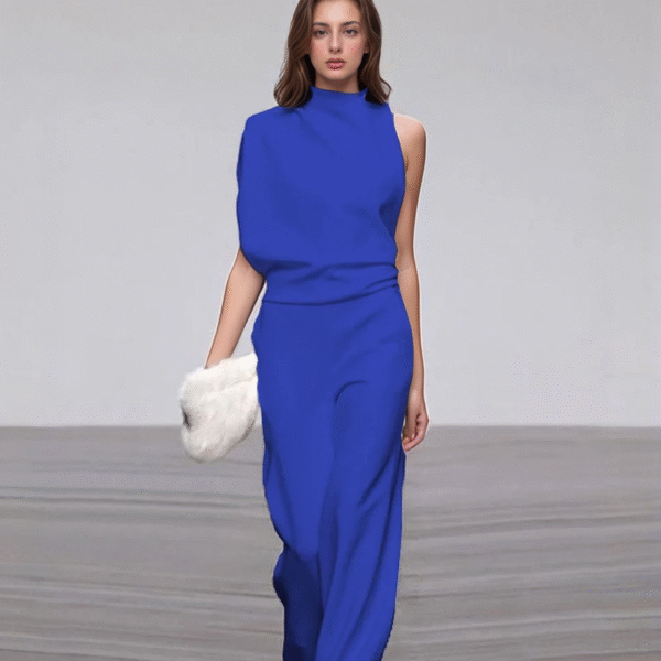 Chic Women's Sleeveless Jumpsuit - Sophisticated One-Piece Ensemble Perfect for Celebrations