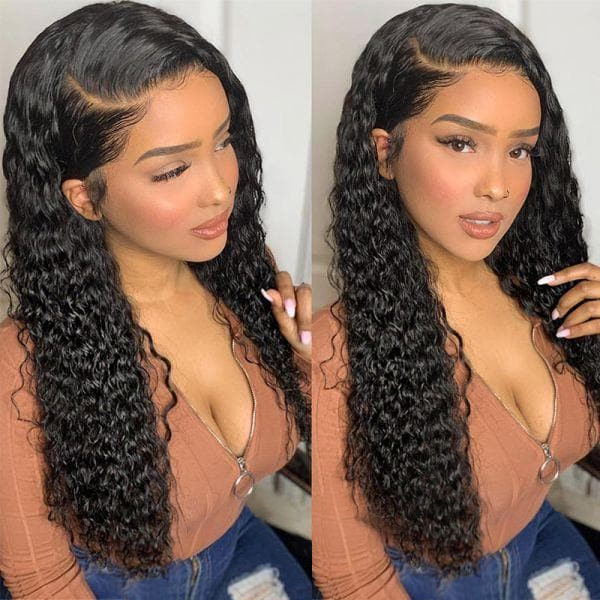 Cranberry 10A Curly Peruvian Lace Wigs 4x4 Lace Closure Wigs Human Hair Wigs