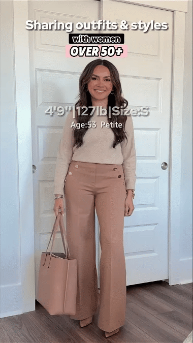 Jana - Elegant Wide Leg Trousers - onlinemegasale.com