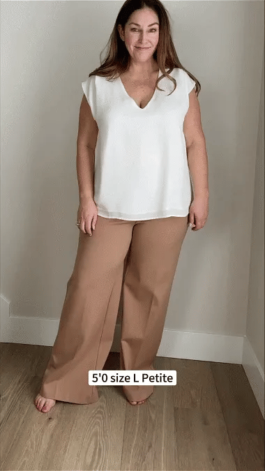 Jana - Elegant Wide Leg Trousers - onlinemegasale.com