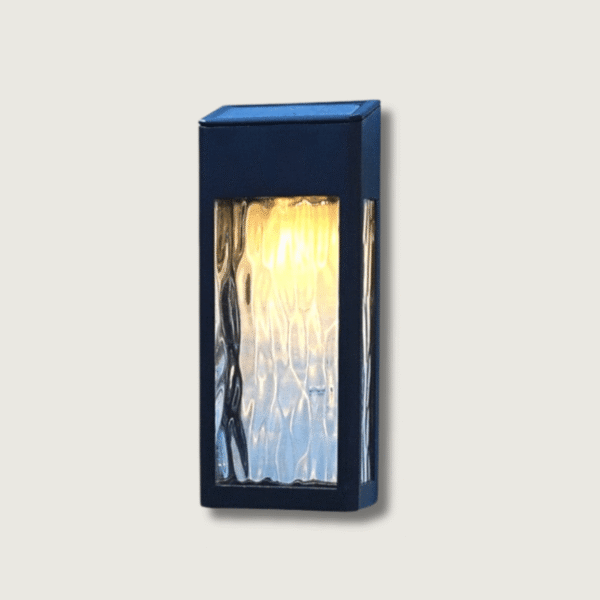 Illuminate Your Garden with the SolarFlare - Radiant Solar-Powered Wall Lamp for Outdoors!