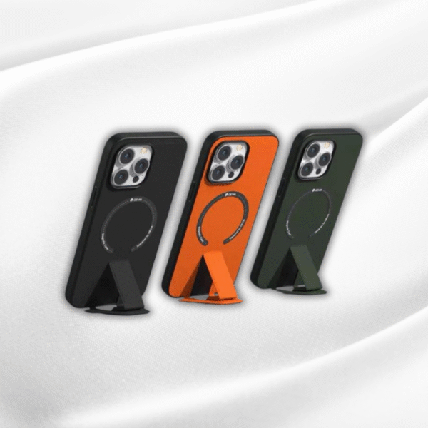 Kickstand Leather Case For iPhone