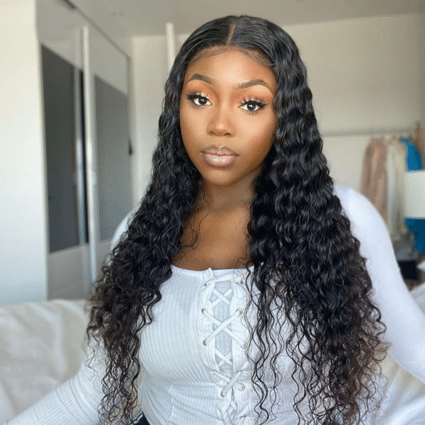 Cranberry T-Part 13X1 HD Lace Closure Deep Wave 100% Unprocessed Brazilian Virgin Human Hair 14-36 inches Wigs