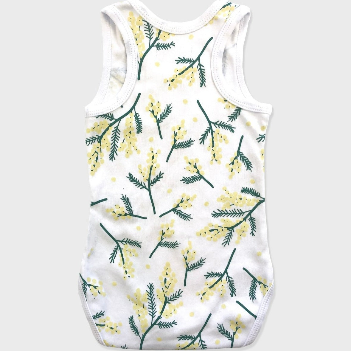 Organic Singlet Bodysuit - Wattle - onlinemegasale.com