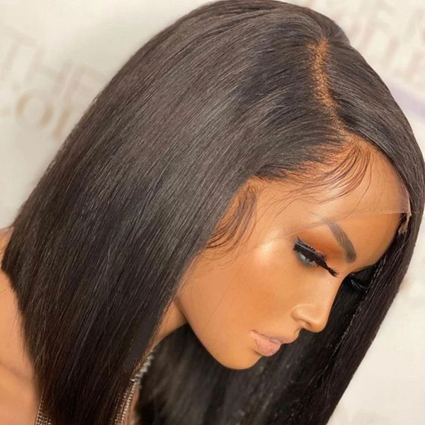 Cranberry Short Bob Wigs Silky Straight Lace Front Wigs Flash Sale