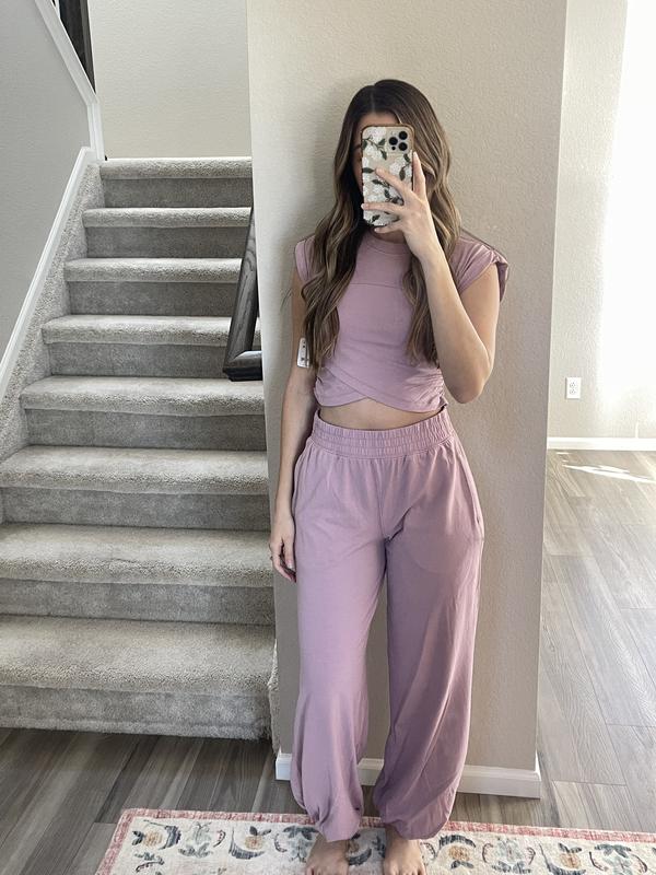 Jena - Loose-fitting trouser and cross-top set - onlinemegasale.com