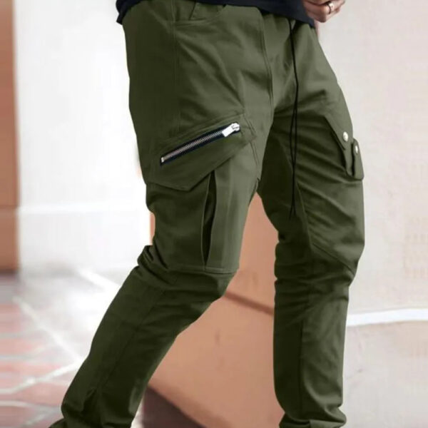 Men's Plus Size Pants with Cargo Pockets