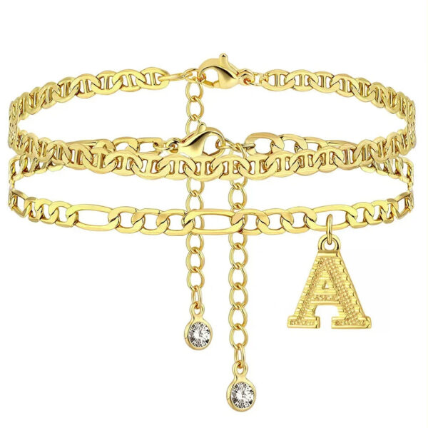 Initial Ankle Bracelet
