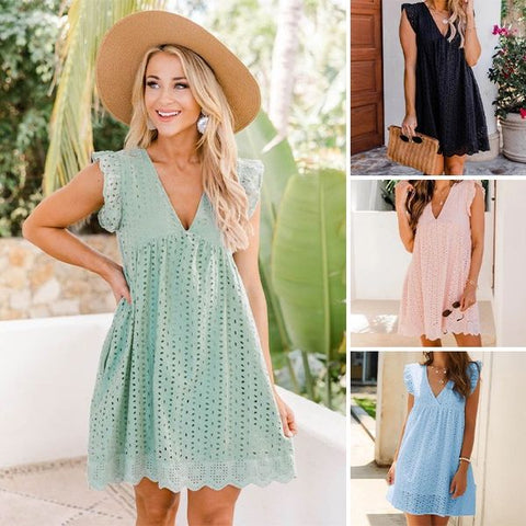 Malen™ - Short Summer Dress - onlinemegasale.com