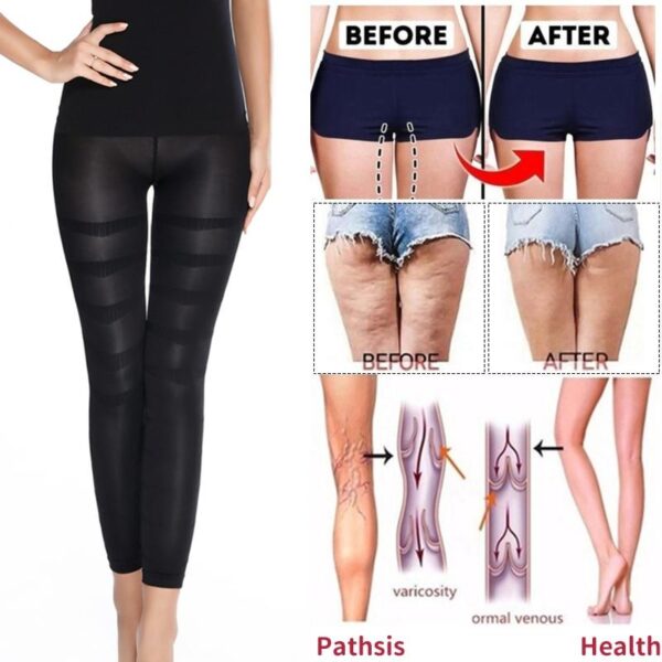 Anti Cellulite Compression Leggings Leg Slimming Body Shaper