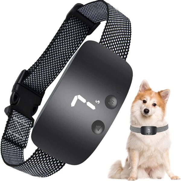 Rechargeable Anti-Bark Training Collar for Dogs - Automatic & Effective Solution!
