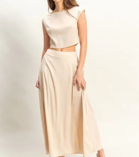 HYFVE Sleeveless Top and Maxi Skirt Set