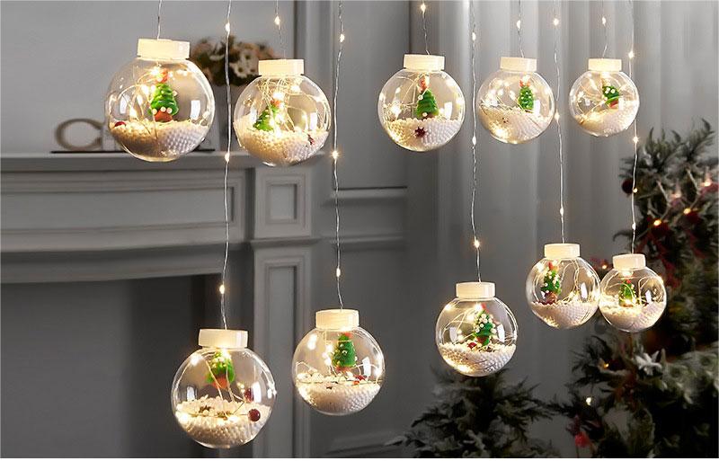 🎅🎄Christmas Led Wishing Ball String Lights Decorations - onlinemegasale.com