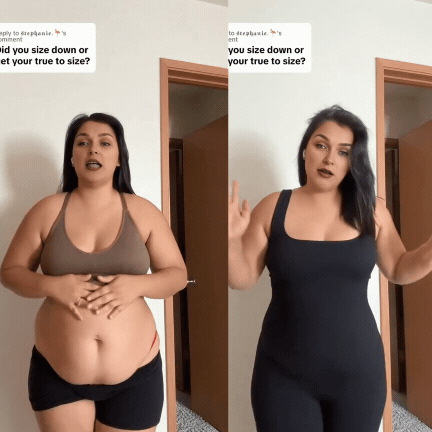 MySeamless™ - Long Sleeve Tummy Control Flared Jumpsuit - onlinemegasale.com