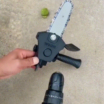 6 Inch Electric Drill Modified To Electric Chainsaw Drill Attachment - onlinemegasale.com