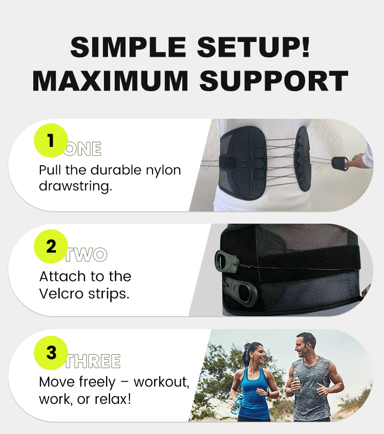 🌟2025 HOT SALE-49% OFF🔥Adjustable Lumbar Support Belt - onlinemegasale.com