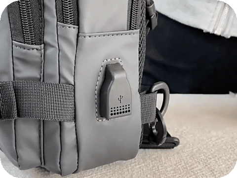 Smart Unisex Crossbody Bag - onlinemegasale.com charging USB smart unisex corssbody bag