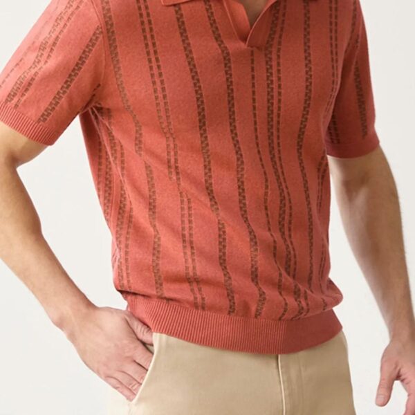 Plus Size Collared Neck Short Sleeve Polo